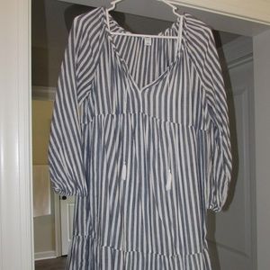 Long sleeve striped dress